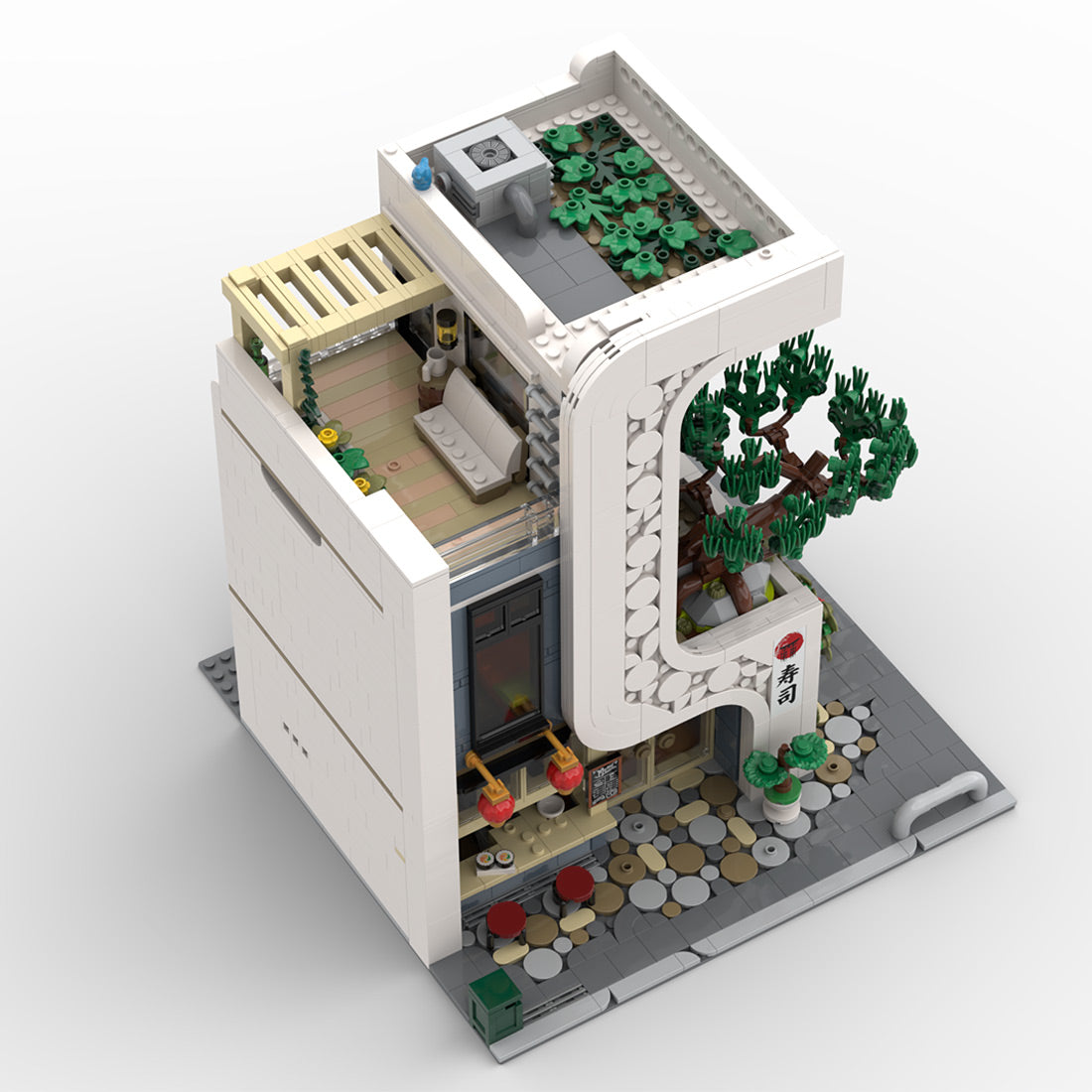MOC-237866 Japanese Sushi Restaurant Building Blocks