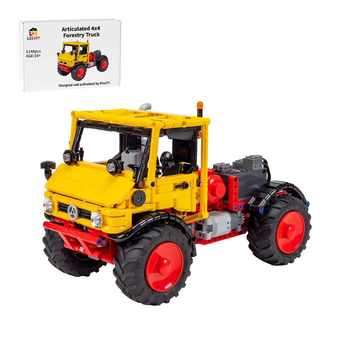 MOC-241304 Werner Uniknick 4WD Forestry Truck Building Blocks