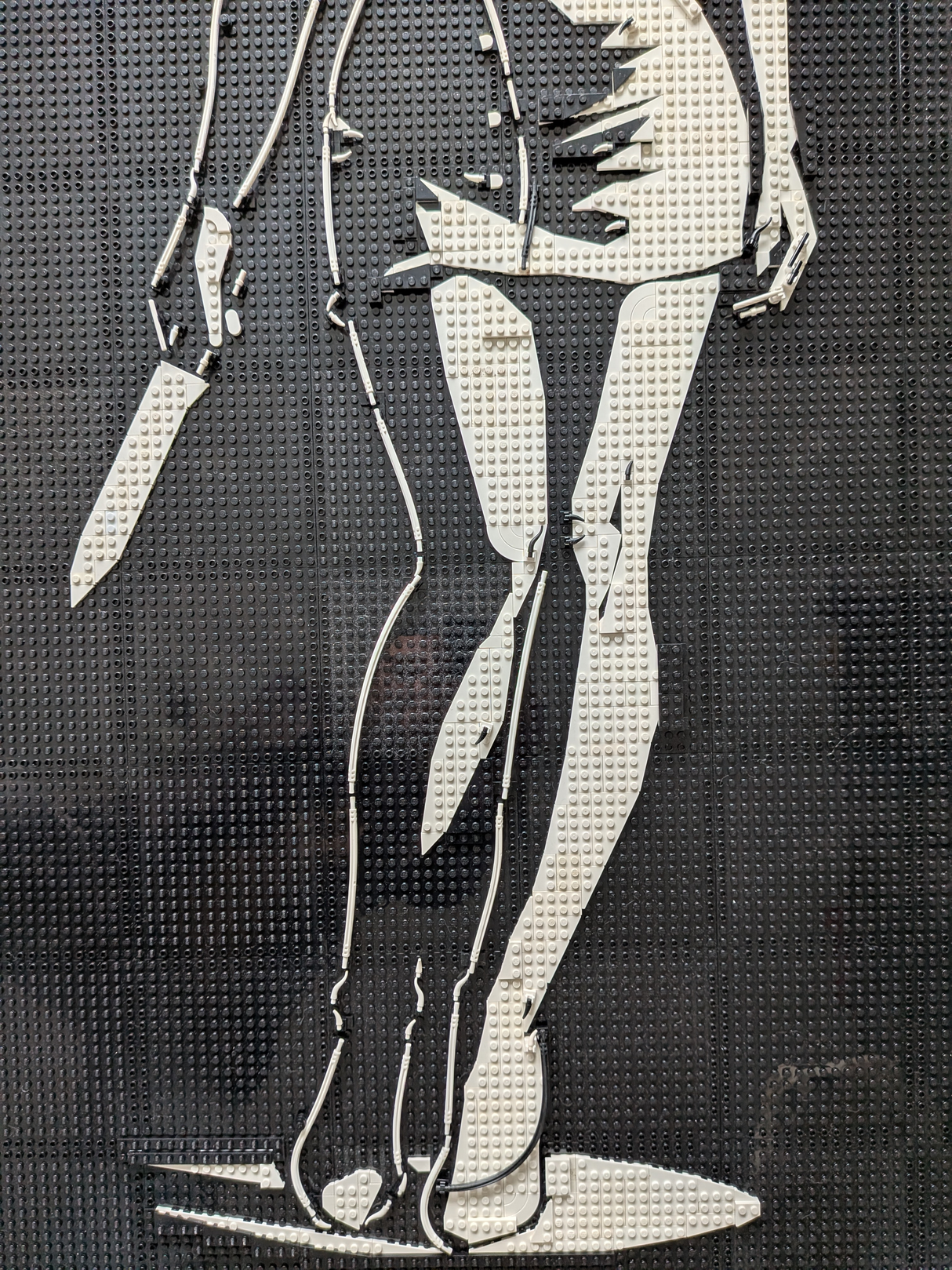 MOC-238853 Lego art relief of a female horror character Building Blocks