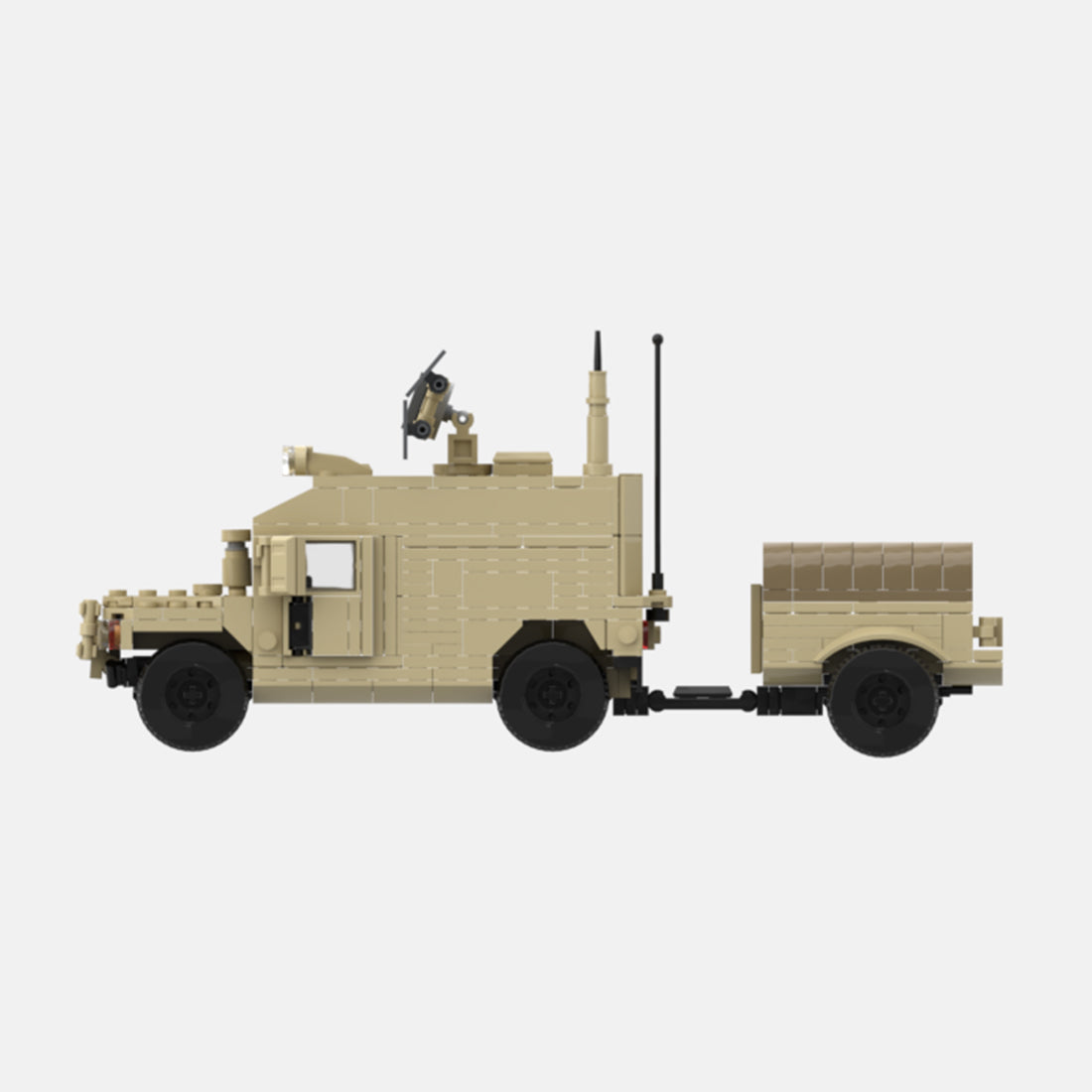 Desert HUMVEE 10 Modern Military Vehicle Building Blocks