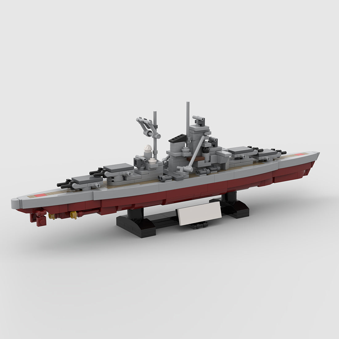 1:700 Scale German Bismarck Battleship Building Blocks