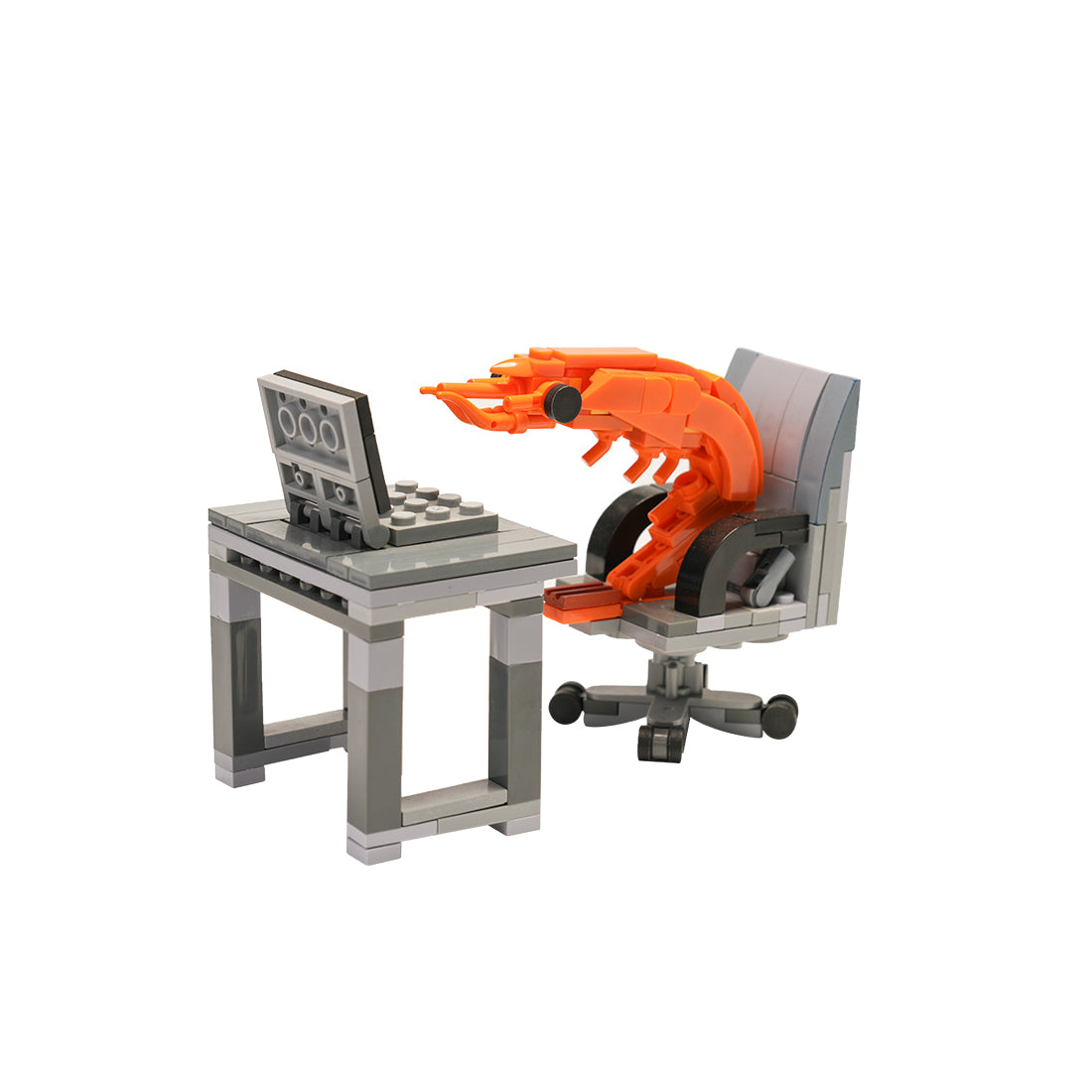 Working Shrimp Man Building Blocks