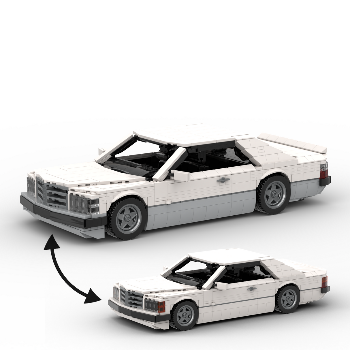 1980s German Grand Touring Coupe Building Blocks (Gobricks)