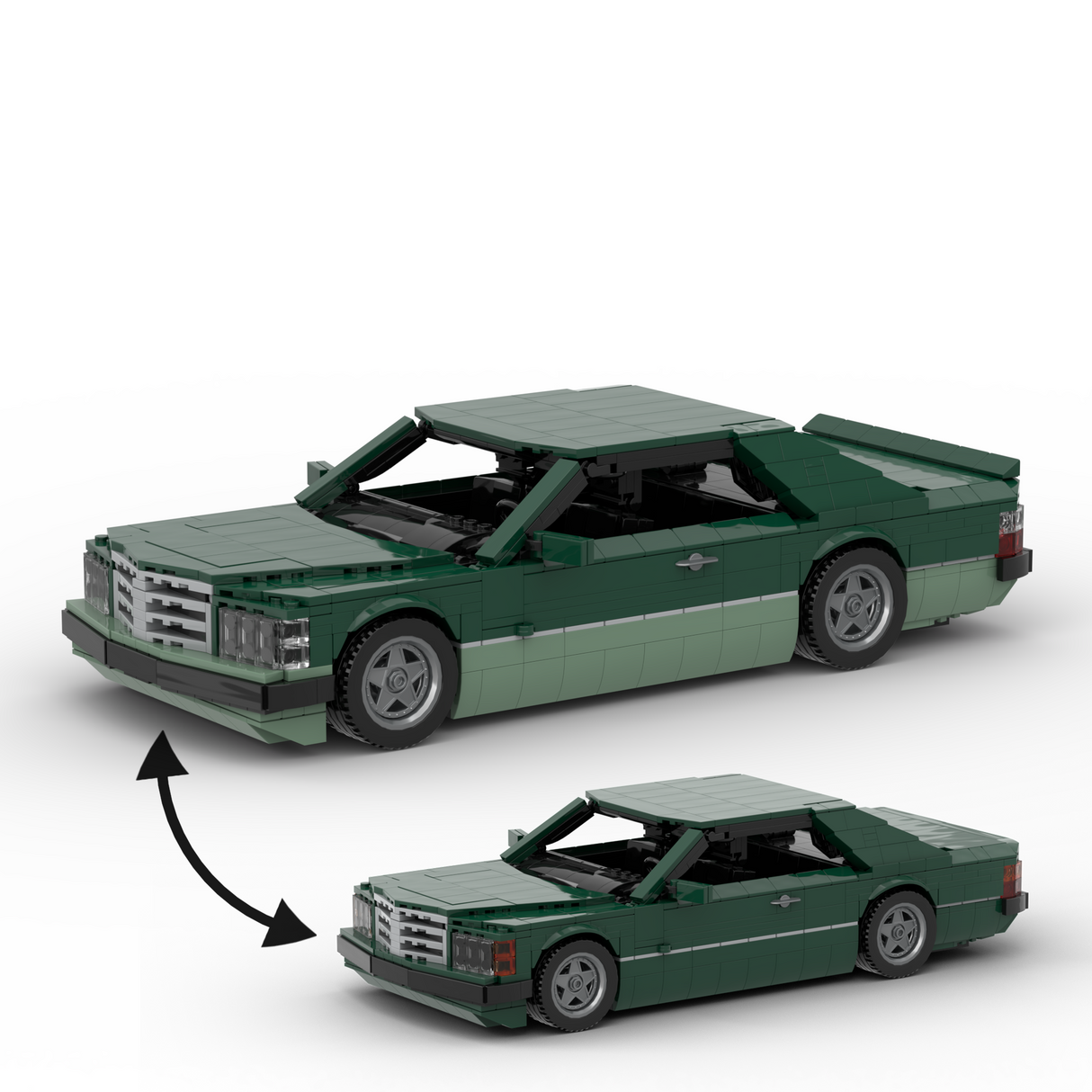 1980s German Grand Touring Coupe Building Blocks (Gobricks)