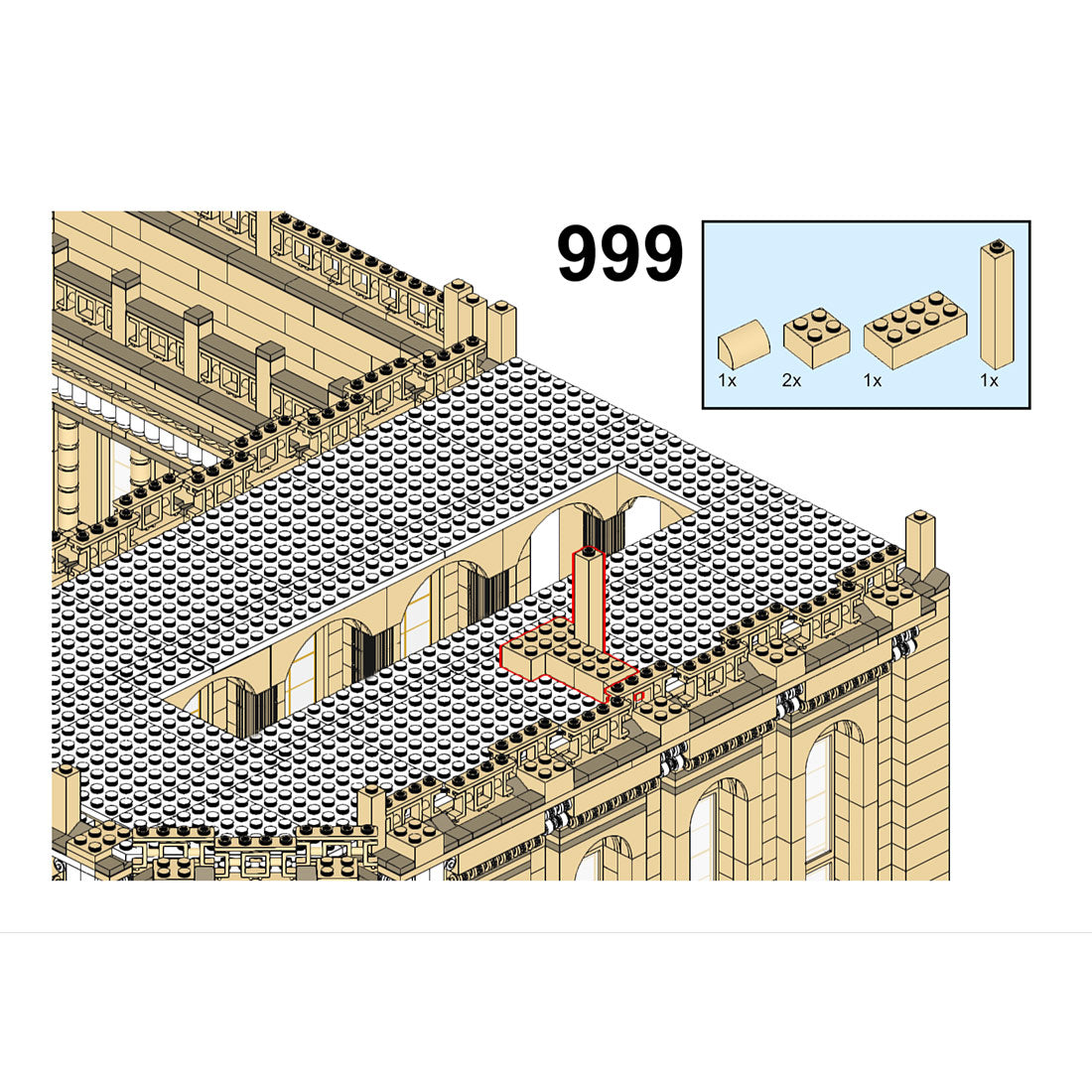 MOC-214445 Château de Versailles Part 6 “Chapelle Royale” Building Blocks