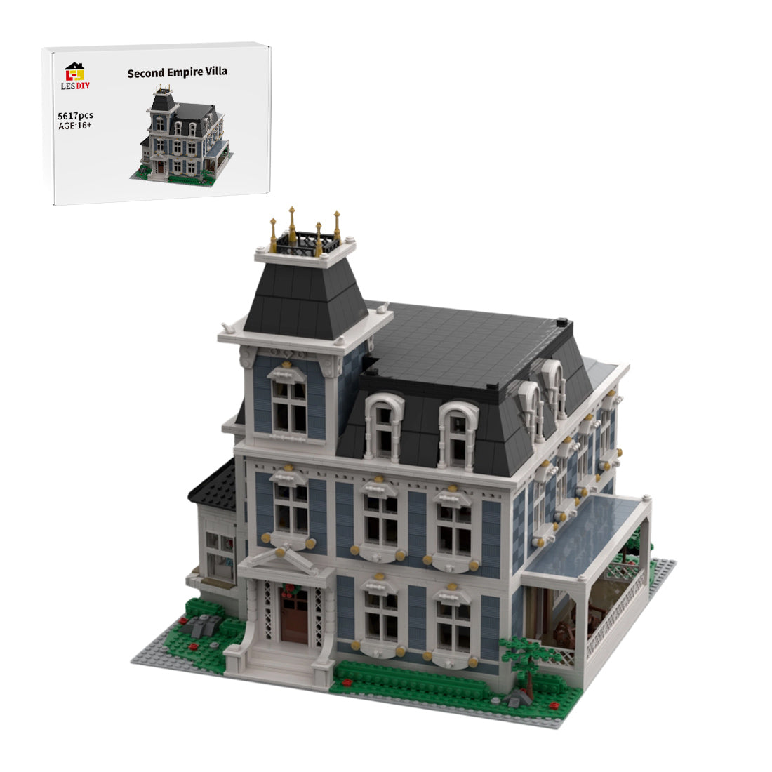 Victorian French Estate European Villa Building Blocks