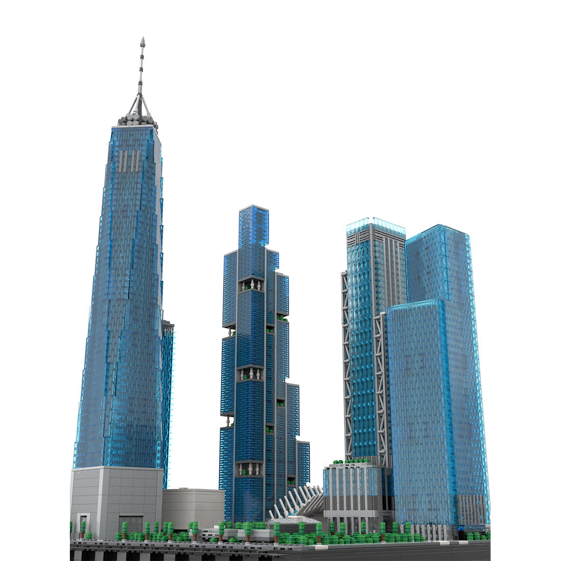 MOC-264039 1:800 Scale New World Trade Center Building Blocks