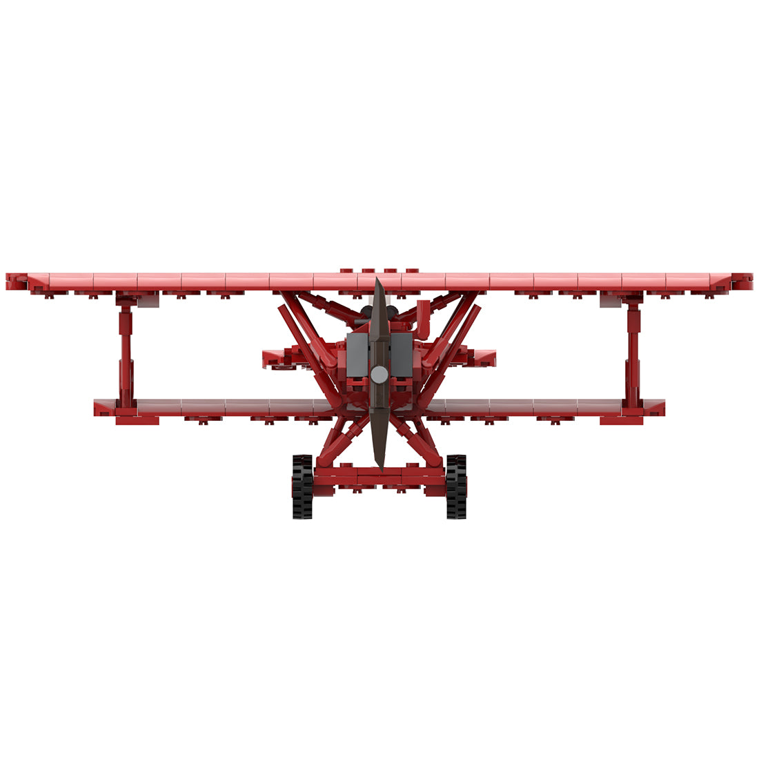 Classic Red Biplane Building Blocks