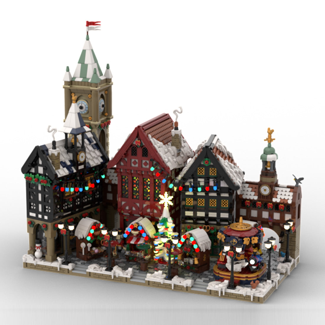 Christmas Old Town Winter Village Building Blocks