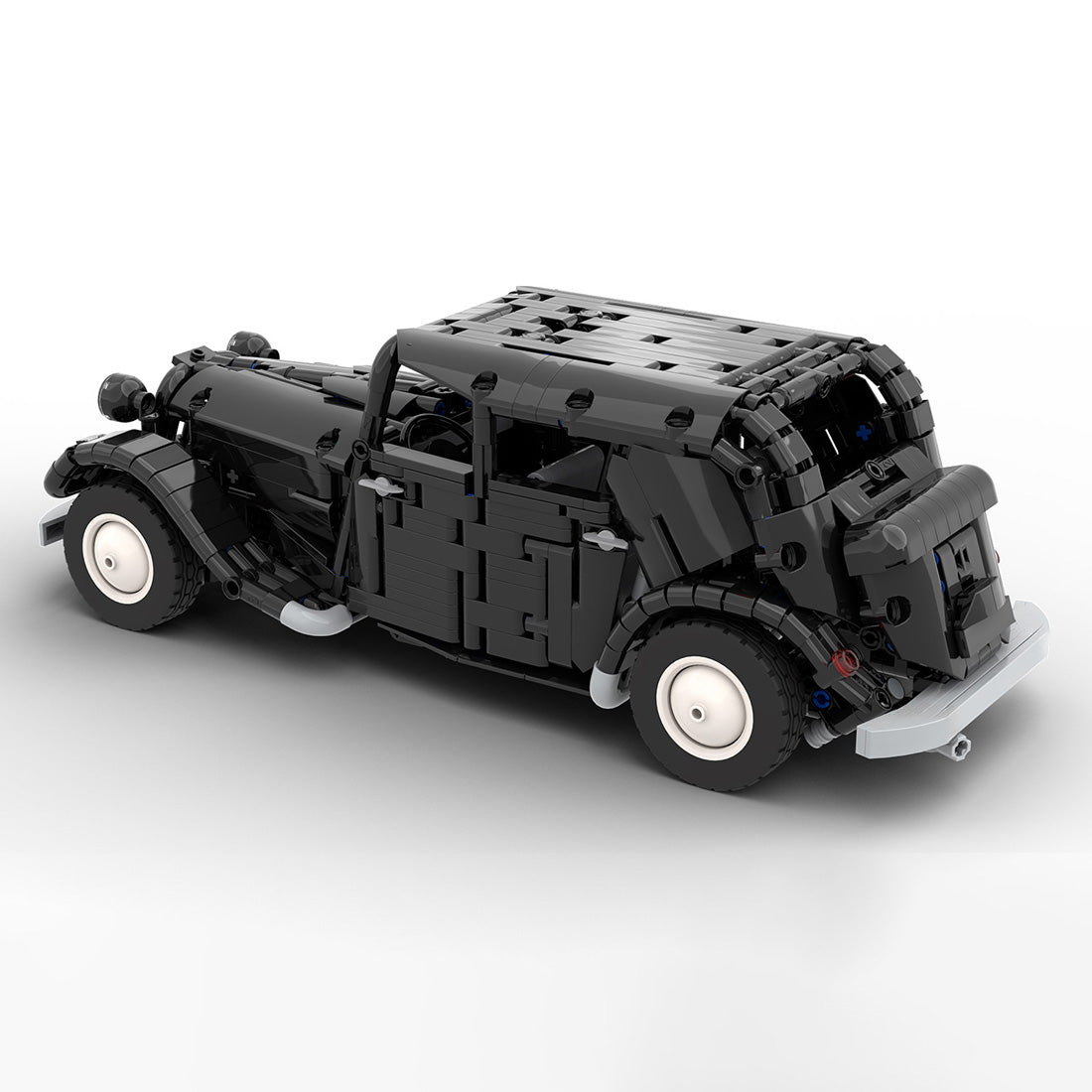 MOC-149659 Citroen Traction Avant Rounded Trunk 1:15 Scale Building Blocks