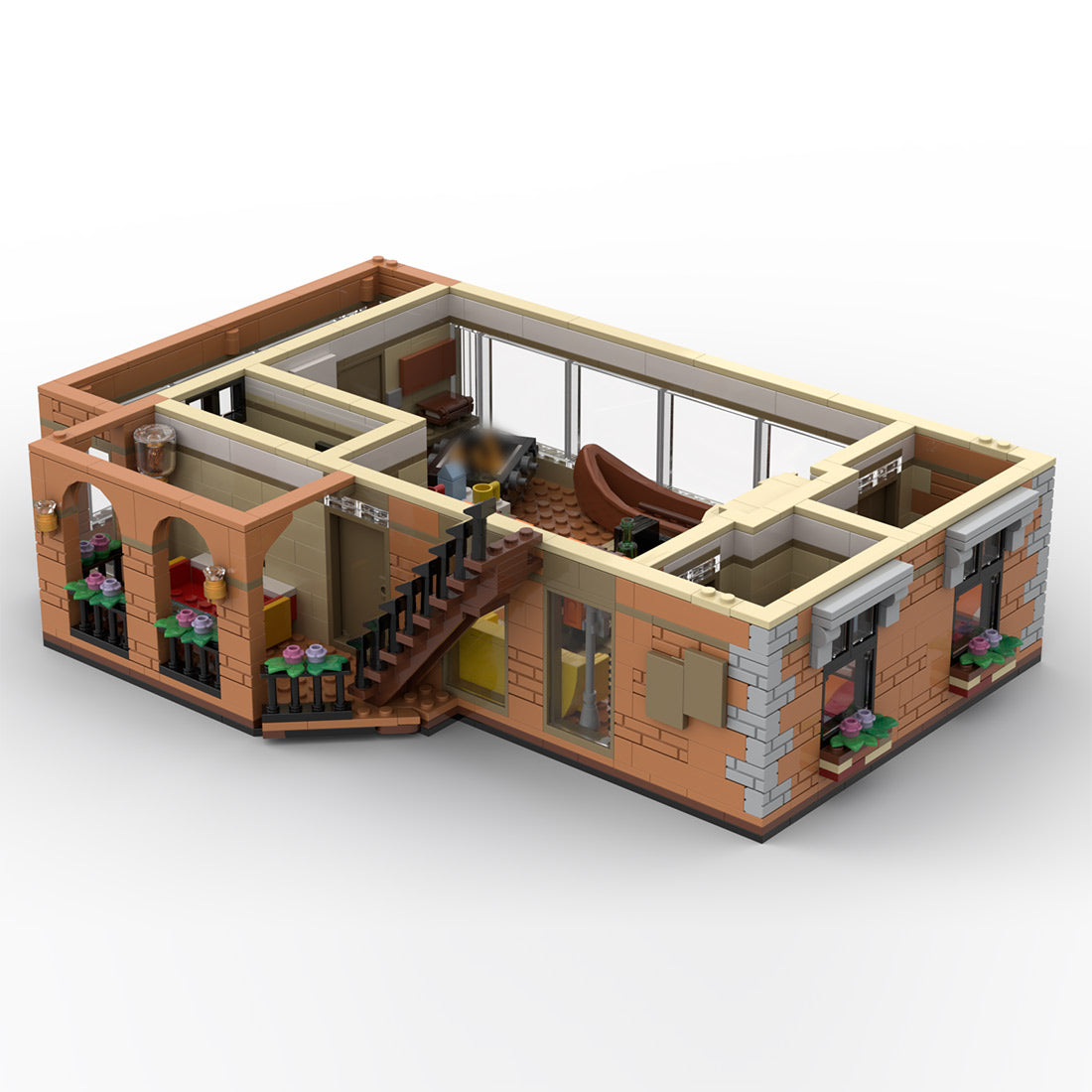 Friends-Inspired City Apartment Building Blocks