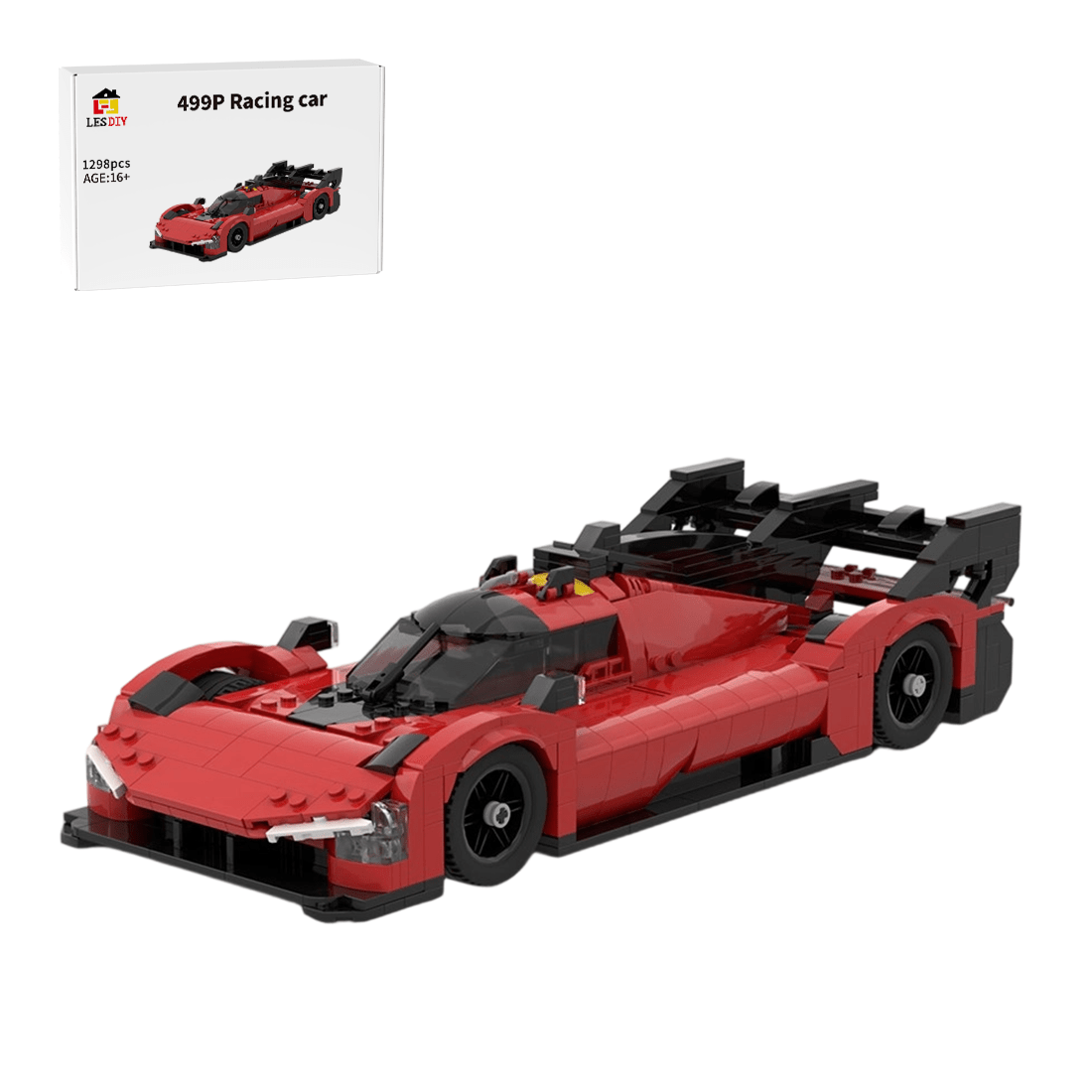 1/15 Scale Race - winning Car Building Block - LesDiy - Building Blocks