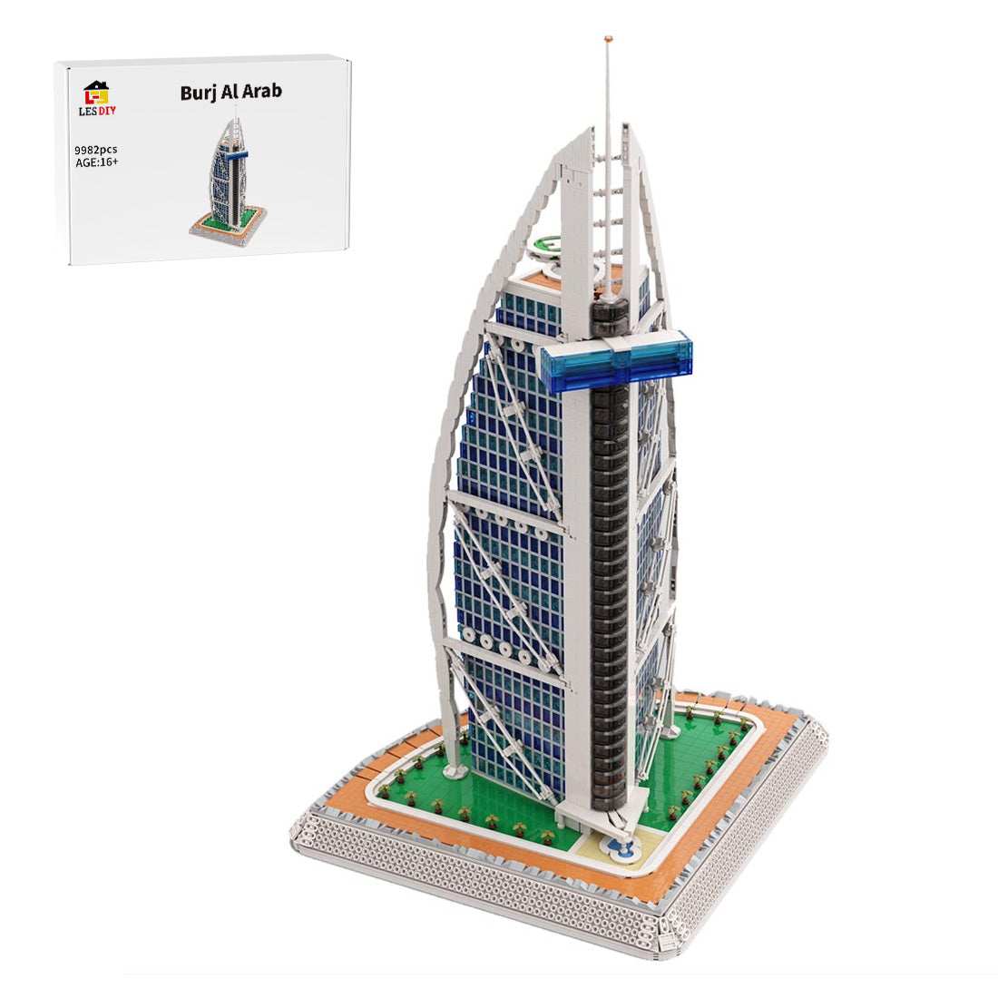 MOC-113482 Burj Al Arab Building Blocks