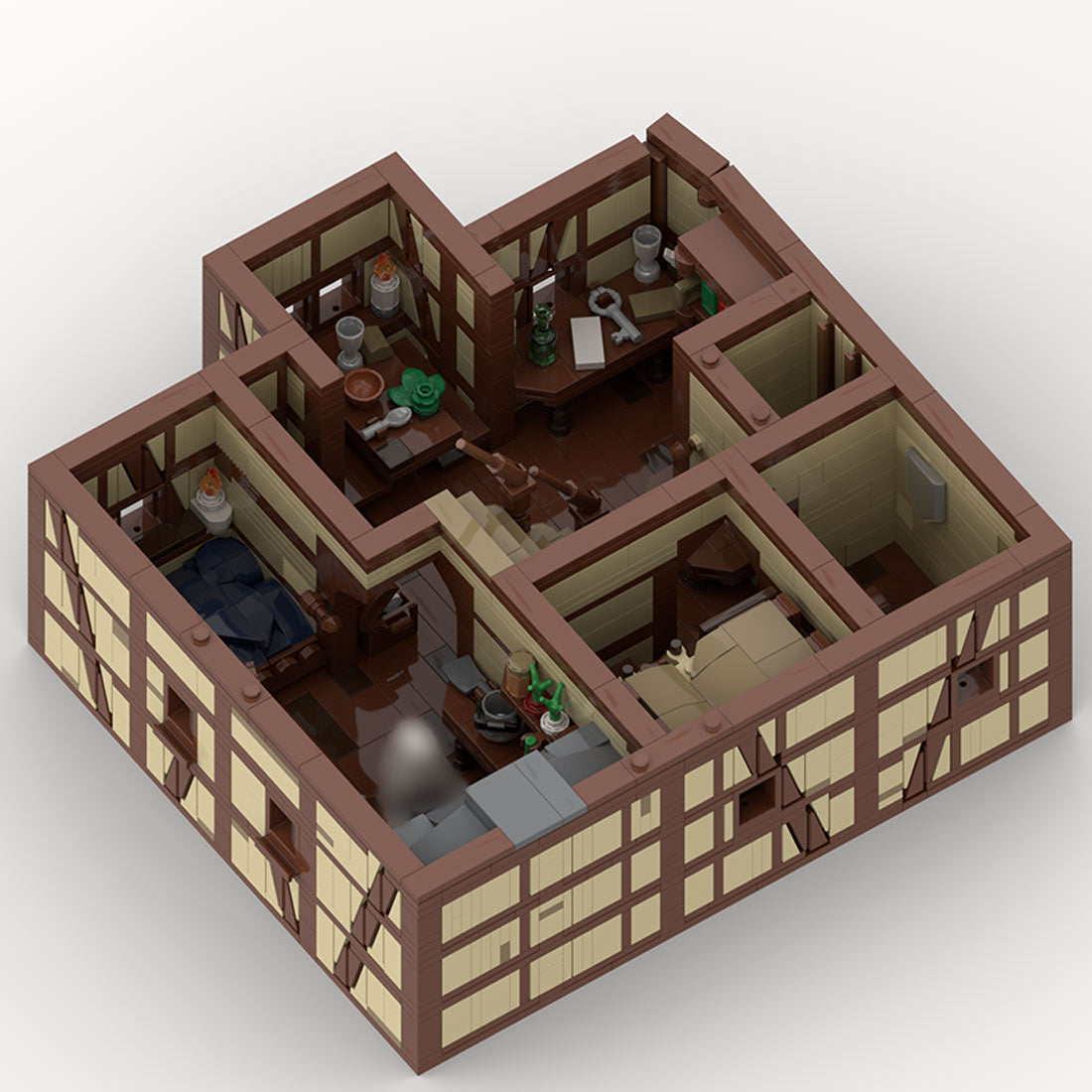 Medieval Taylorsgreen Village Bread Shop Building Blocks