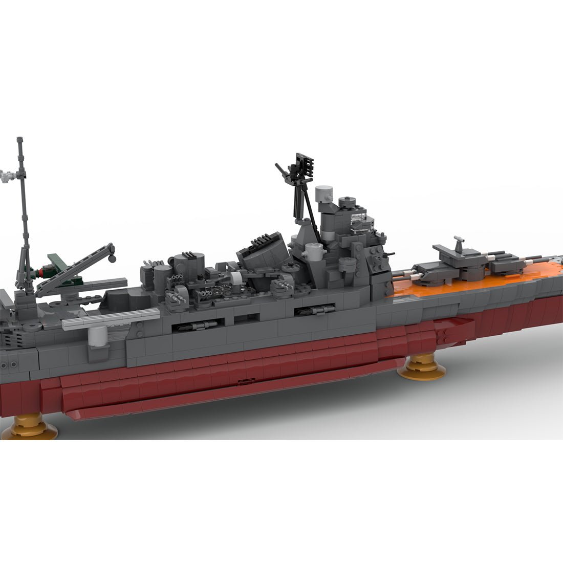 1:200 Scale IJN Atago Takao-Class Heavy Cruiser Building Blocks-LesDiy-Building Blocks-
