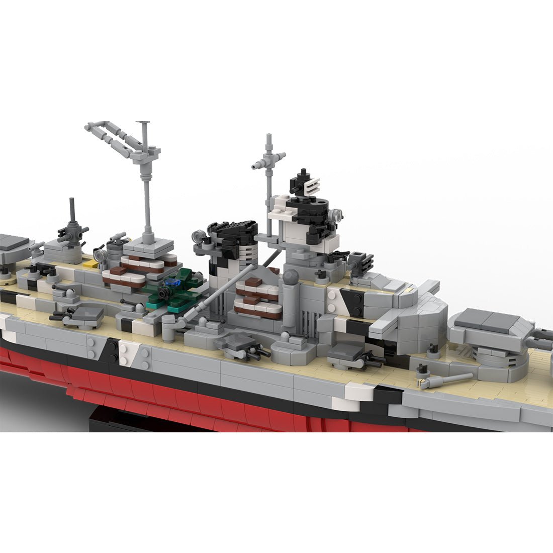 1/300 Bismarck - Class Battleship Bismarck Building Blocks - LesDiy -