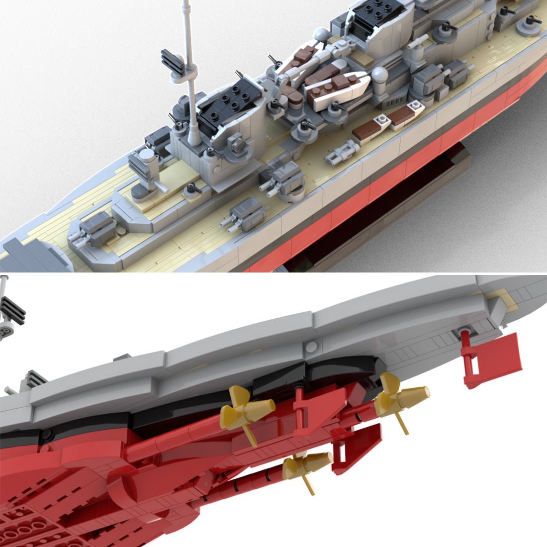 1/300 O - Class Battlecruiser Argyle Military Maritime Warship - LesDiy -