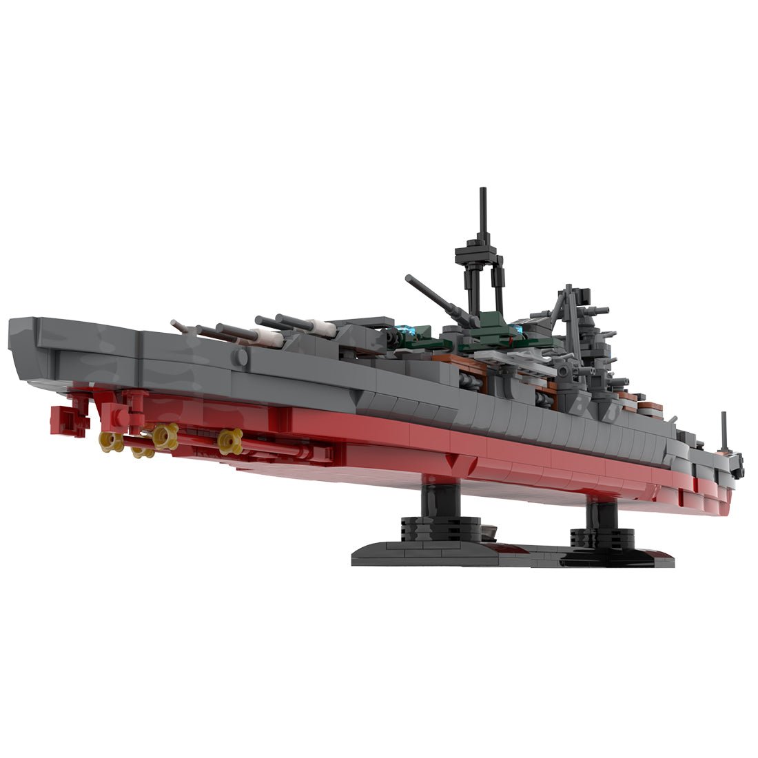 1/300 Scale Military MOC WWII Japanese Cruiser Suzuya Building Blocks - LesDiy - Building Blocks