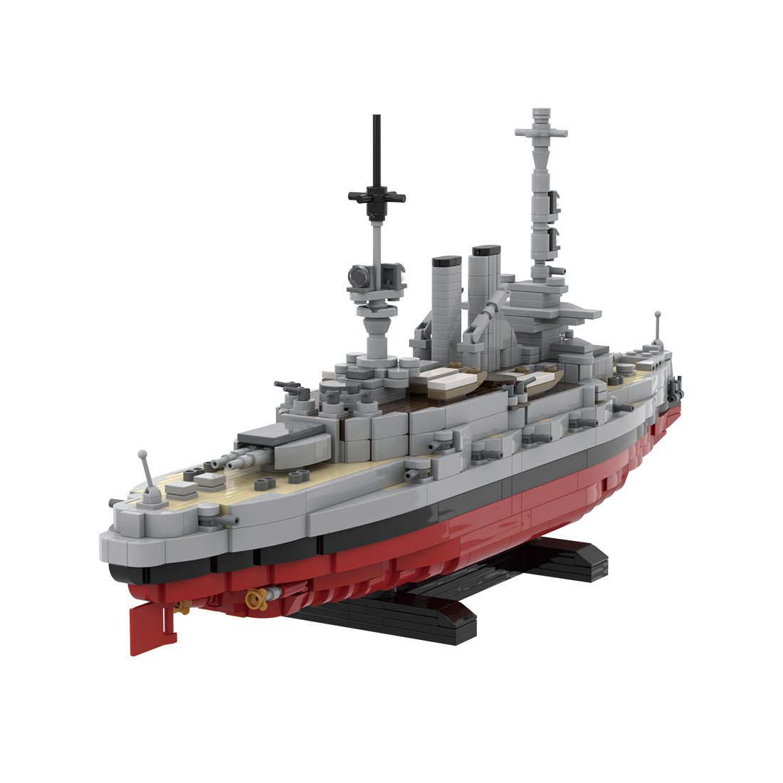 1/300 Scale SMS Schleswig-Holstein Battleship Building Blocks-LesDiy -