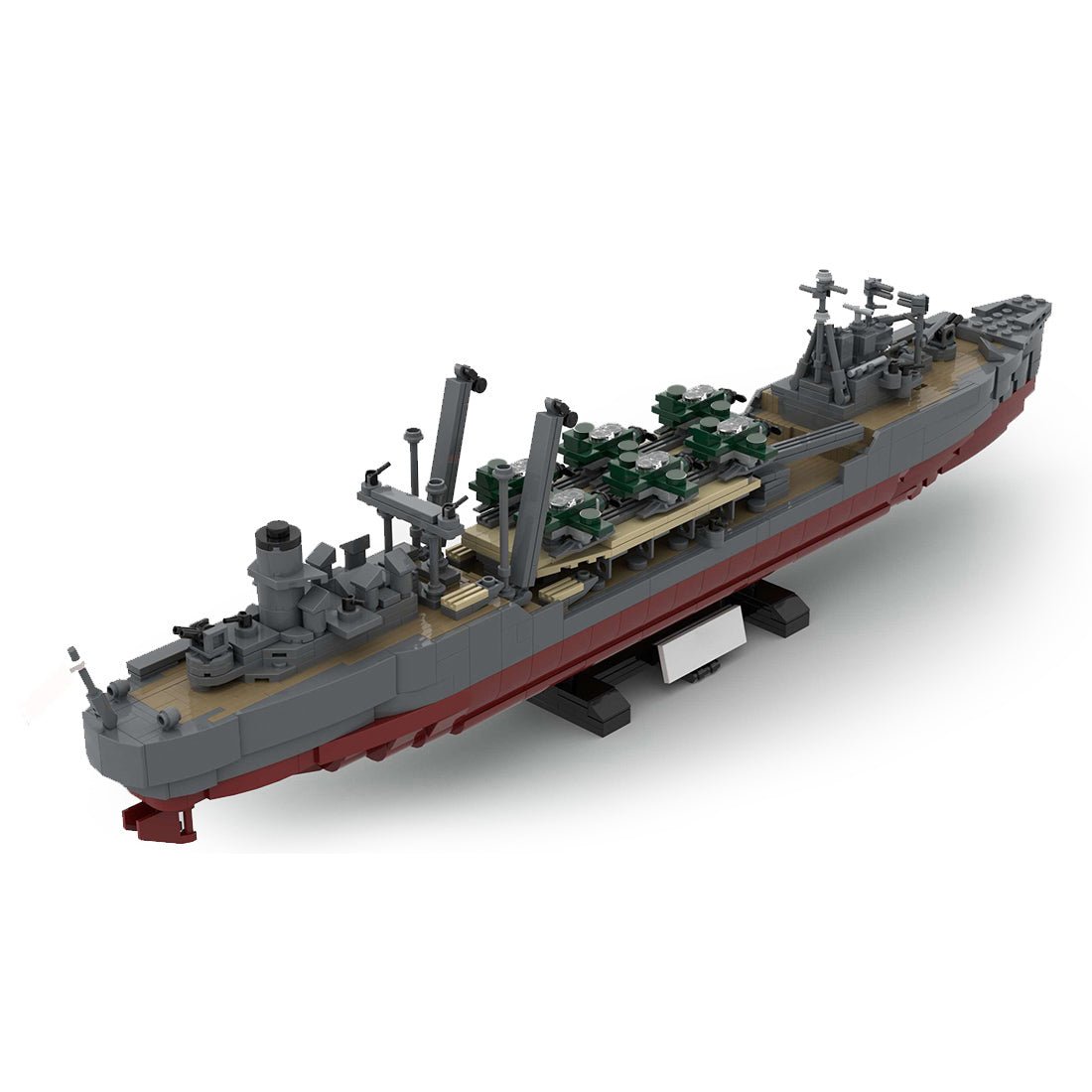 1/300 Scale Transport Dock Military Ship Building Blocks - LesDiy - Building Blocks