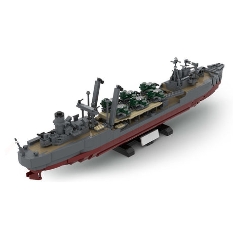 1/300 Scale Transport Dock Military Ship Building Blocks - LesDiy - Building Blocks