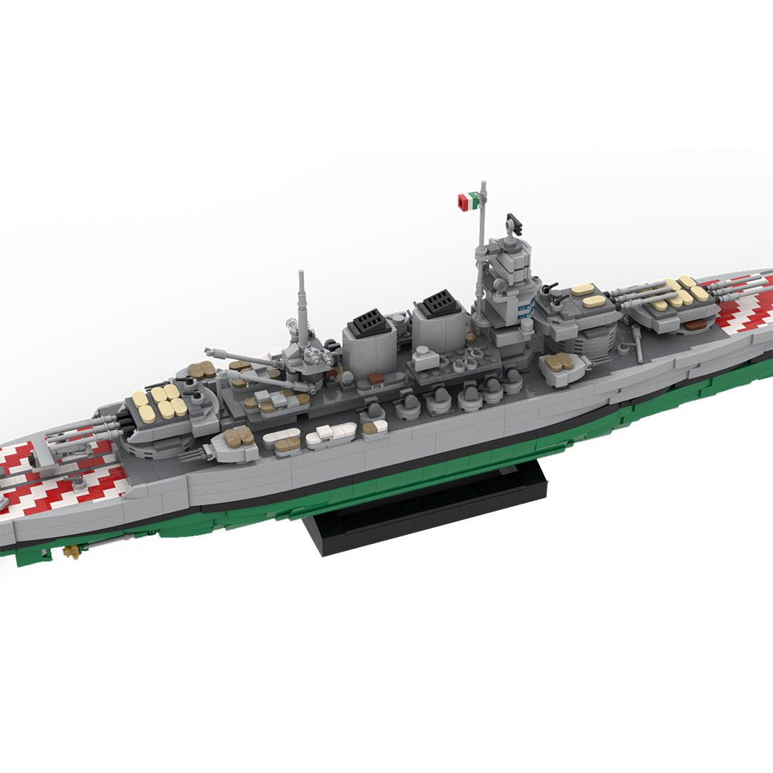 1/300 Scale WWII Italy Litorio Battleship Building Blocks - LesDiy -