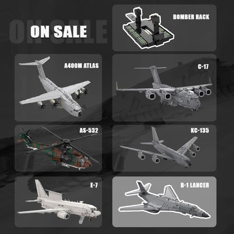 1/35 Scale B - 1 Lancer Bomber Military Theme Building Blocks - LesDiy -