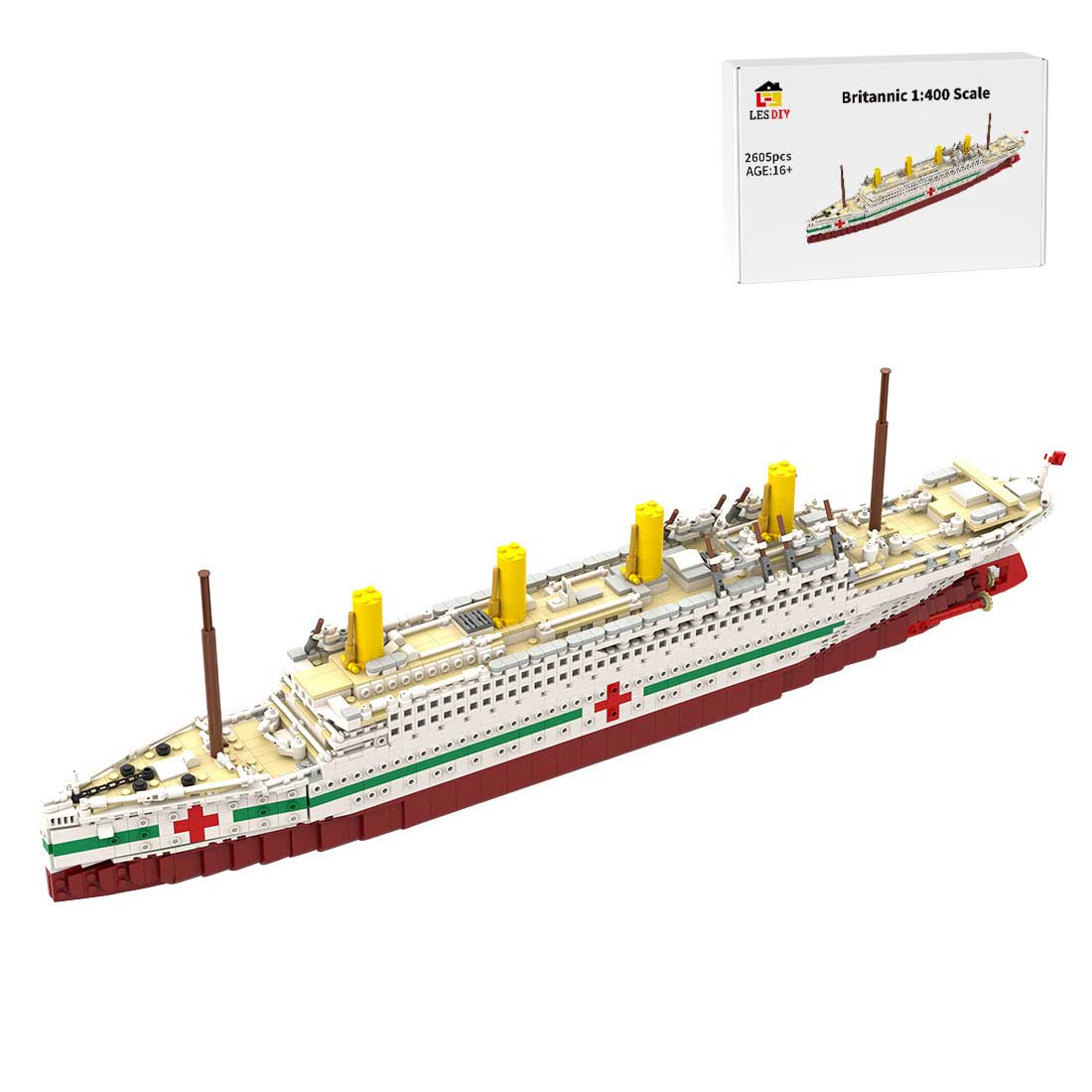 1/400 HMHS Britannic Building Blocks - LesDiy -