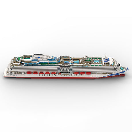 1/400 Scale MS Britannia Cruise Ship Building Blocks - LesDiy - Building Blocks