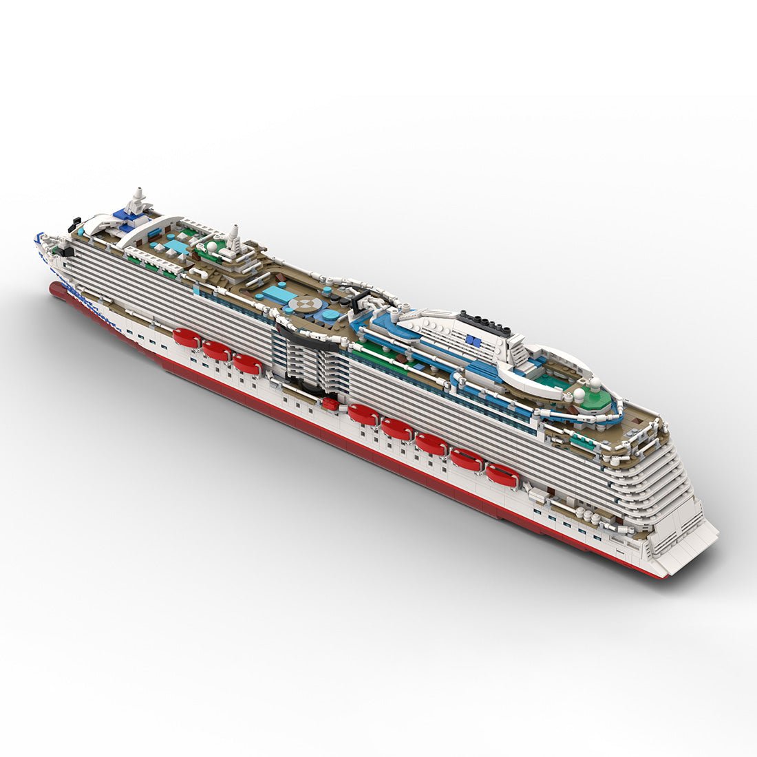 1/400 Scale MS Britannia Cruise Ship Building Blocks - LesDiy - Building Blocks