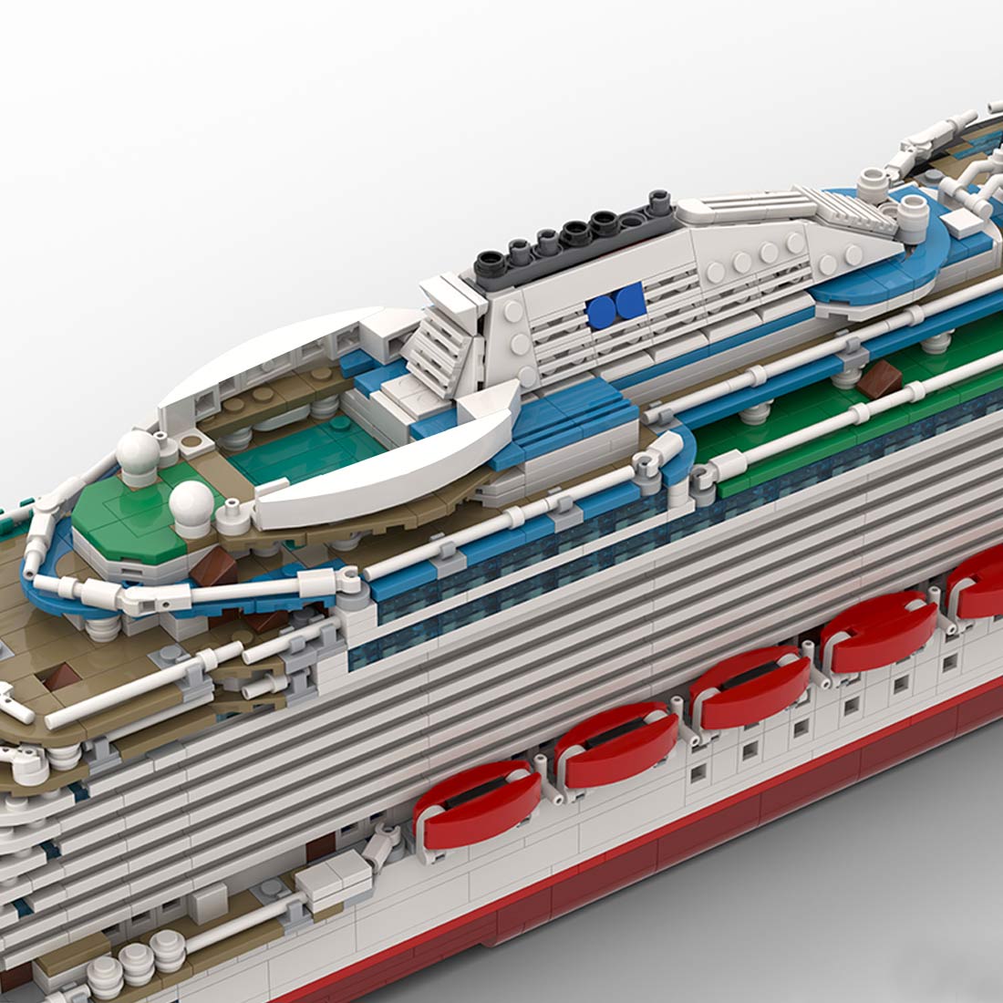 1/400 Scale MS Britannia Cruise Ship Building Blocks - LesDiy - Building Blocks