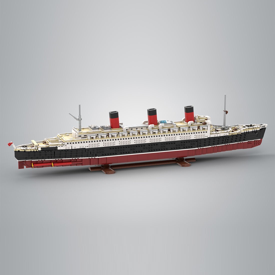 1/400 Scale RMS Queen Mary British Ocean Liner Building Blocks - LesDiy - Building Blocks