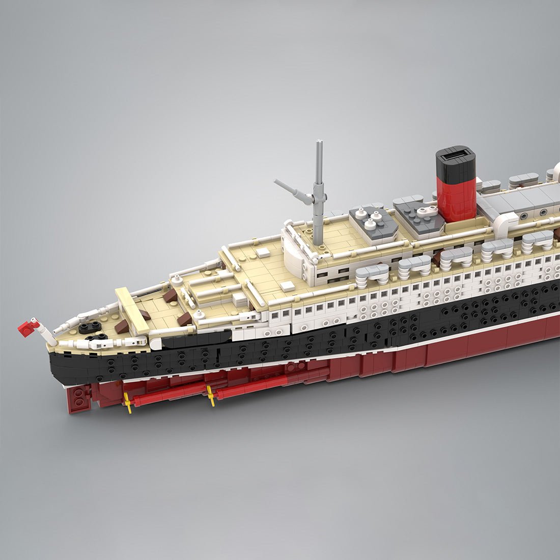 1/400 Scale RMS Queen Mary British Ocean Liner Building Blocks - LesDiy - Building Blocks
