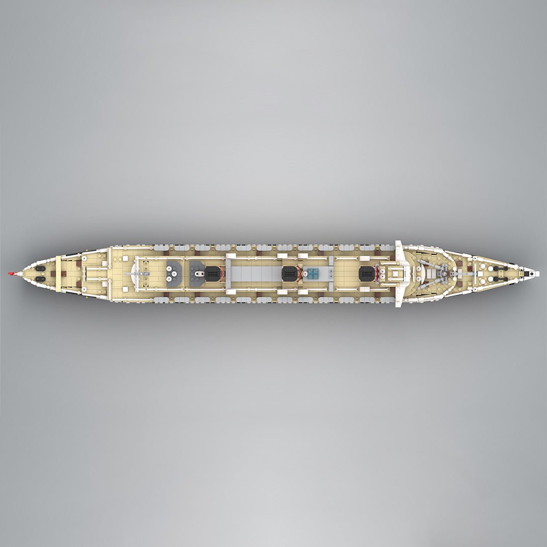 1/400 Scale RMS Queen Mary British Ocean Liner Building Blocks - LesDiy - Building Blocks