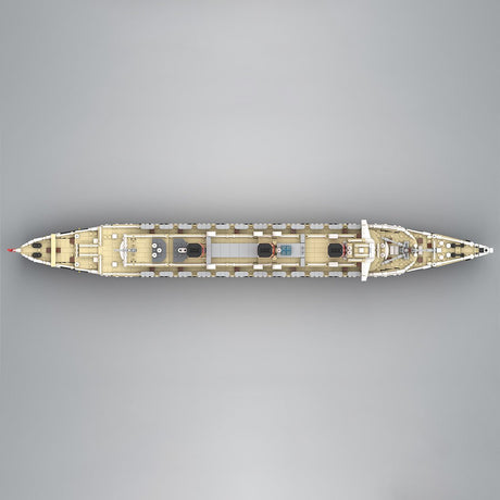 1/400 Scale RMS Queen Mary British Ocean Liner Building Blocks - LesDiy - Building Blocks