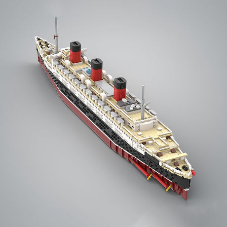 1/400 Scale RMS Queen Mary British Ocean Liner Building Blocks - LesDiy - Building Blocks
