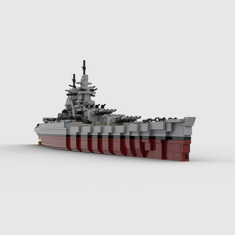 1/485 Scale French Battleship Richelieu Building Blocks - LesDiy - Building Blocks