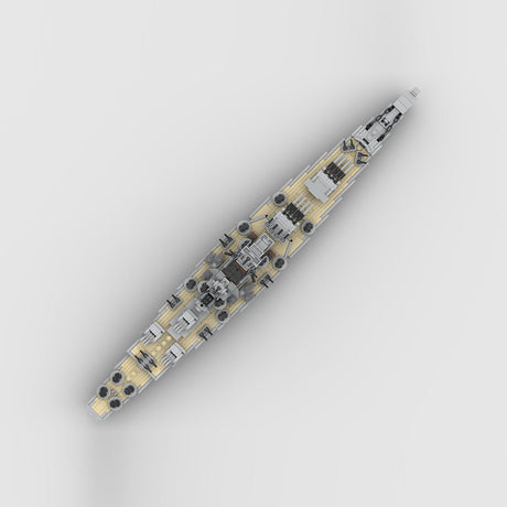 1/485 Scale French Battleship Richelieu Building Blocks - LesDiy - Building Blocks