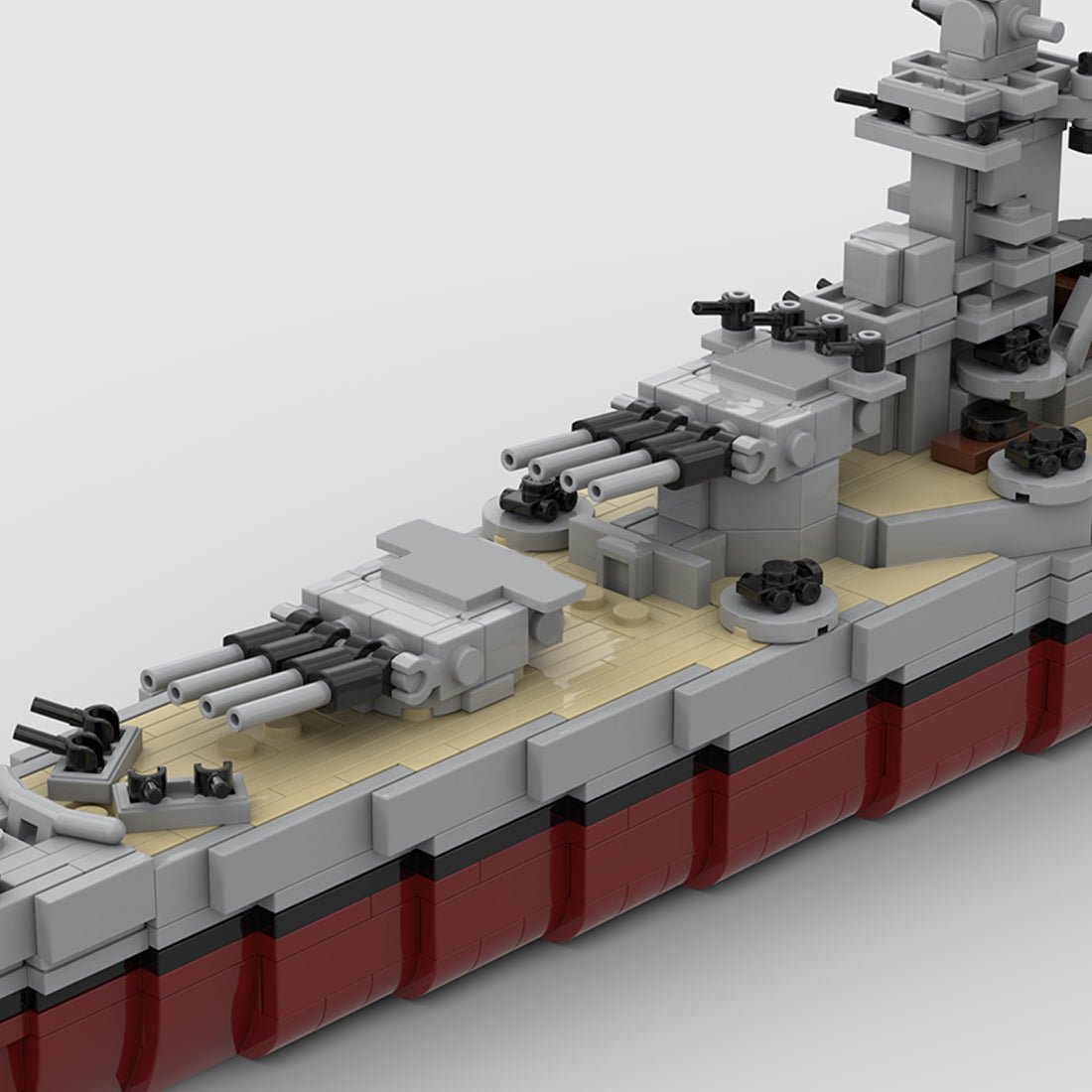 1/485 Scale French Battleship Richelieu Building Blocks - LesDiy - Building Blocks