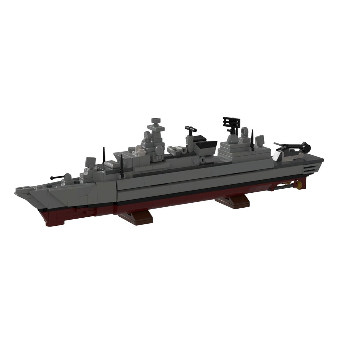 1/485 Scale German F - 123 Brandenburg - class Frigate - LesDiy -