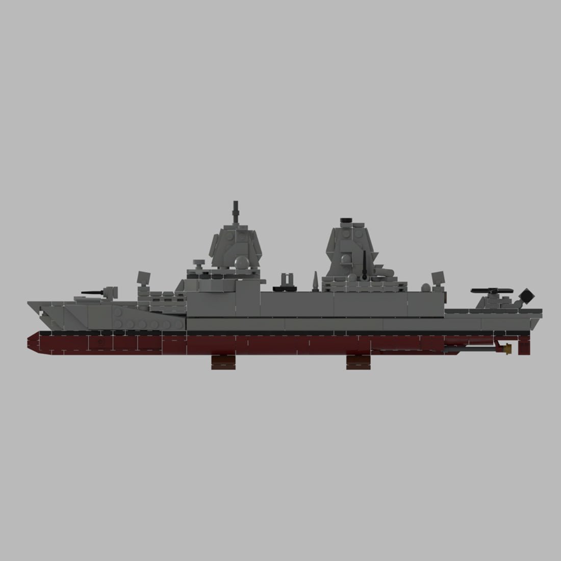 1/485 Scale German F - 126 Frigate - LesDiy -