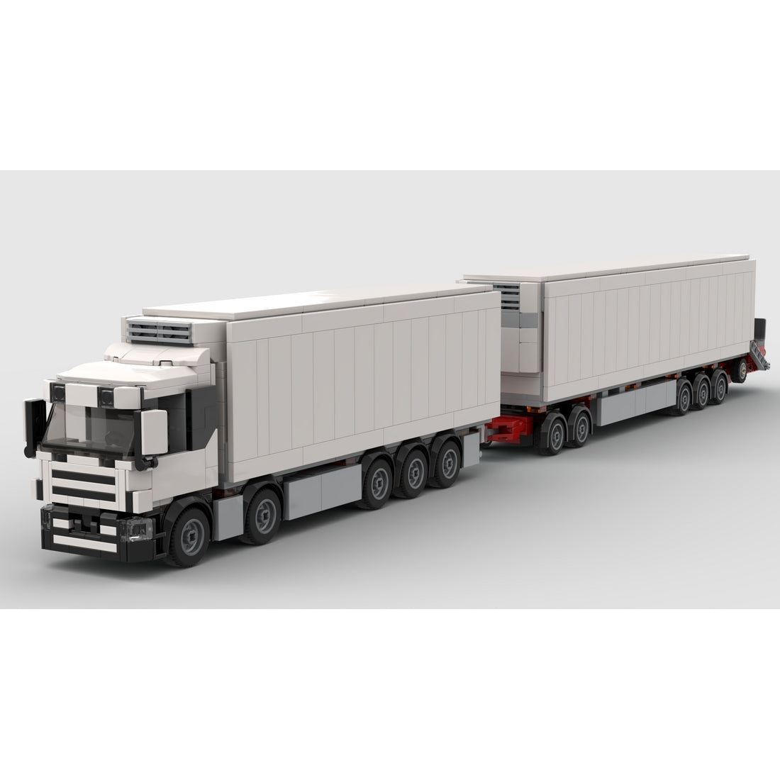 MOC-193350 Refrigerated Truck & Full Trailer Building Blocks