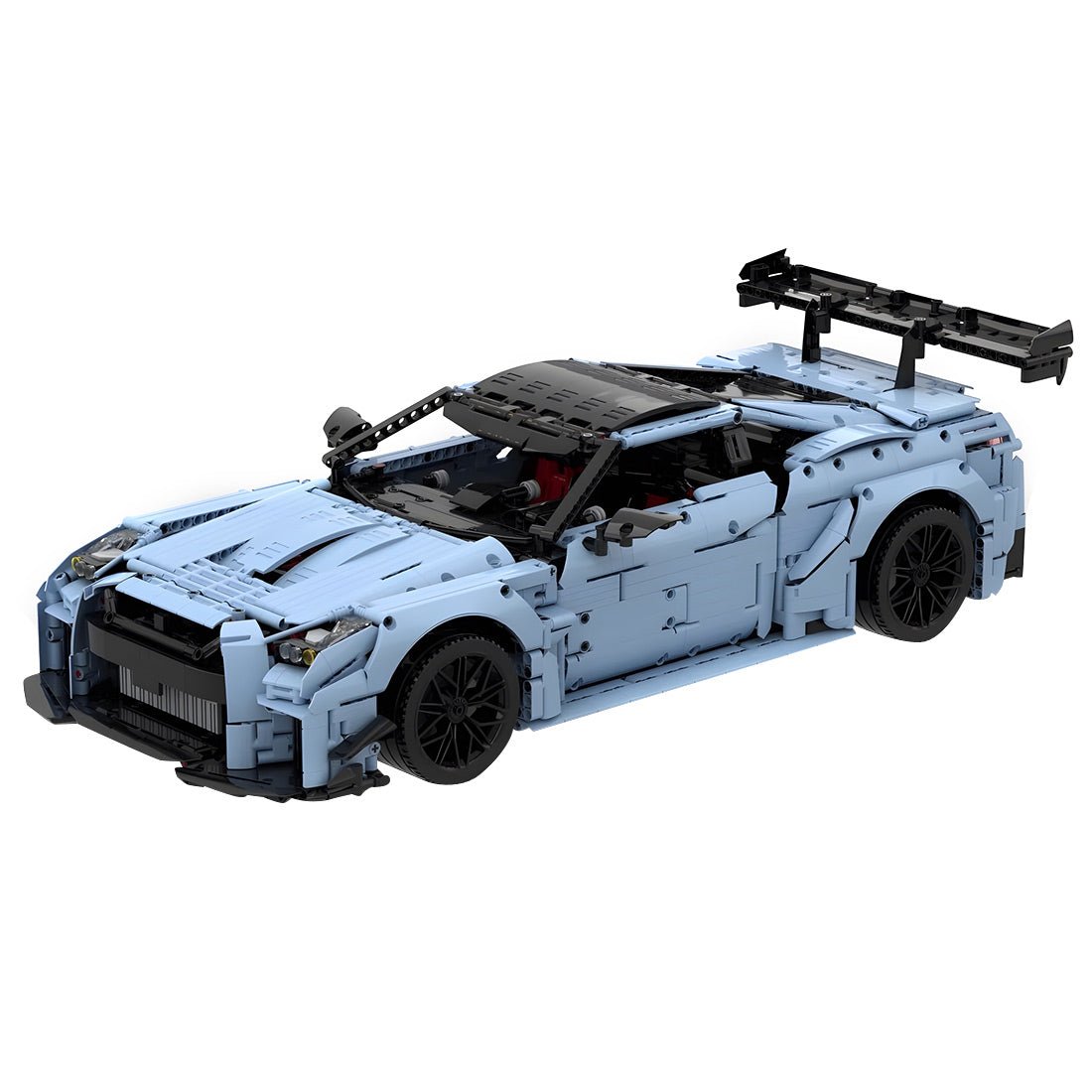 1/8 Scale Nissan GTR - R35 Sports Car Tech Building Blocks Set - LesDiy -