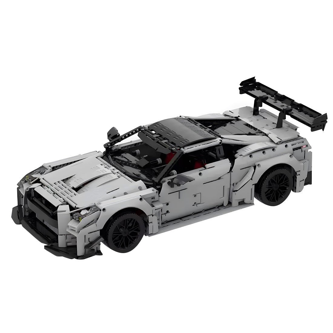 1/8 Scale Nissan GTR - R35 Sports Car Tech Building Blocks Set - LesDiy -