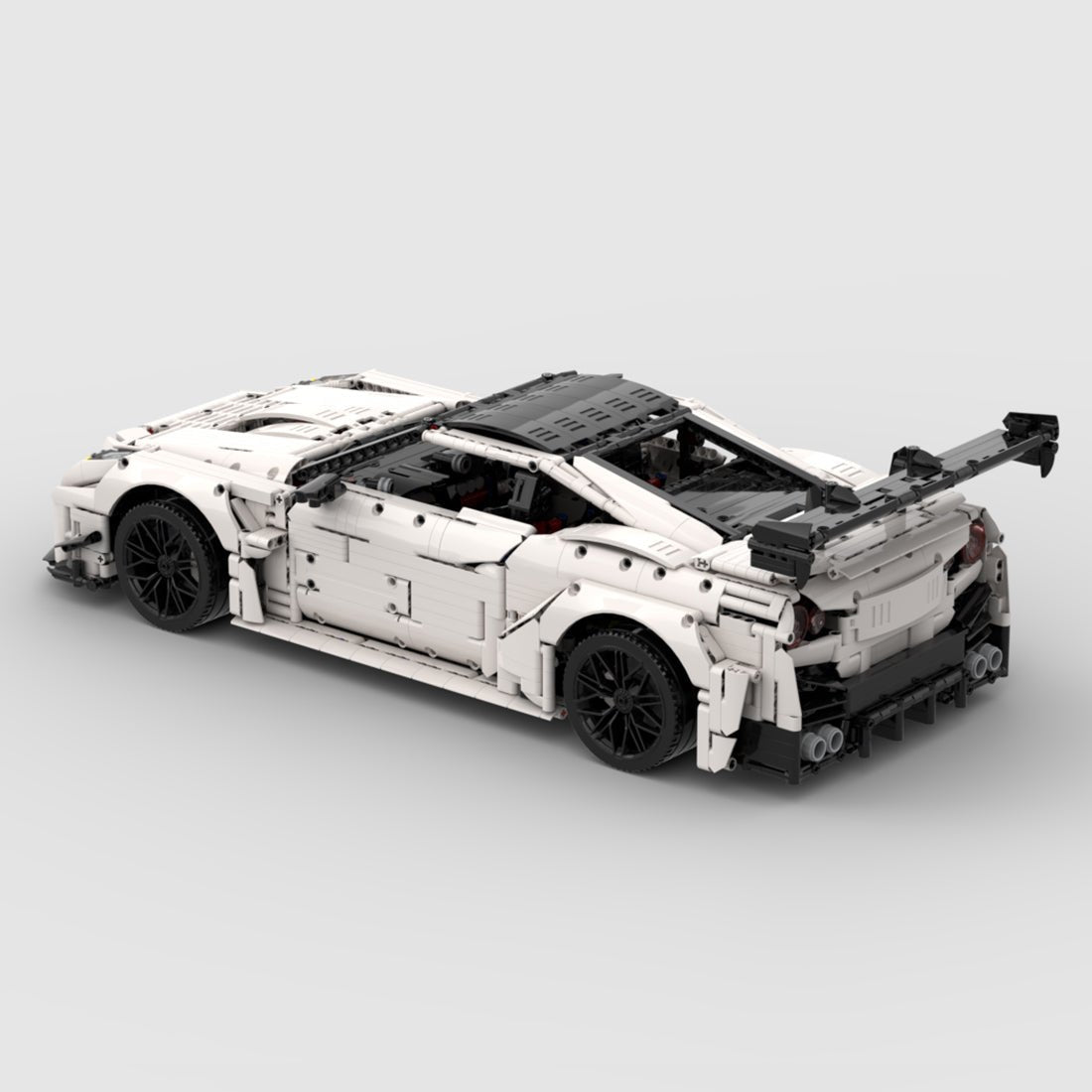 1/8 Scale Nissan GTR - R35 Sports Car Tech Building Blocks Set - LesDiy -