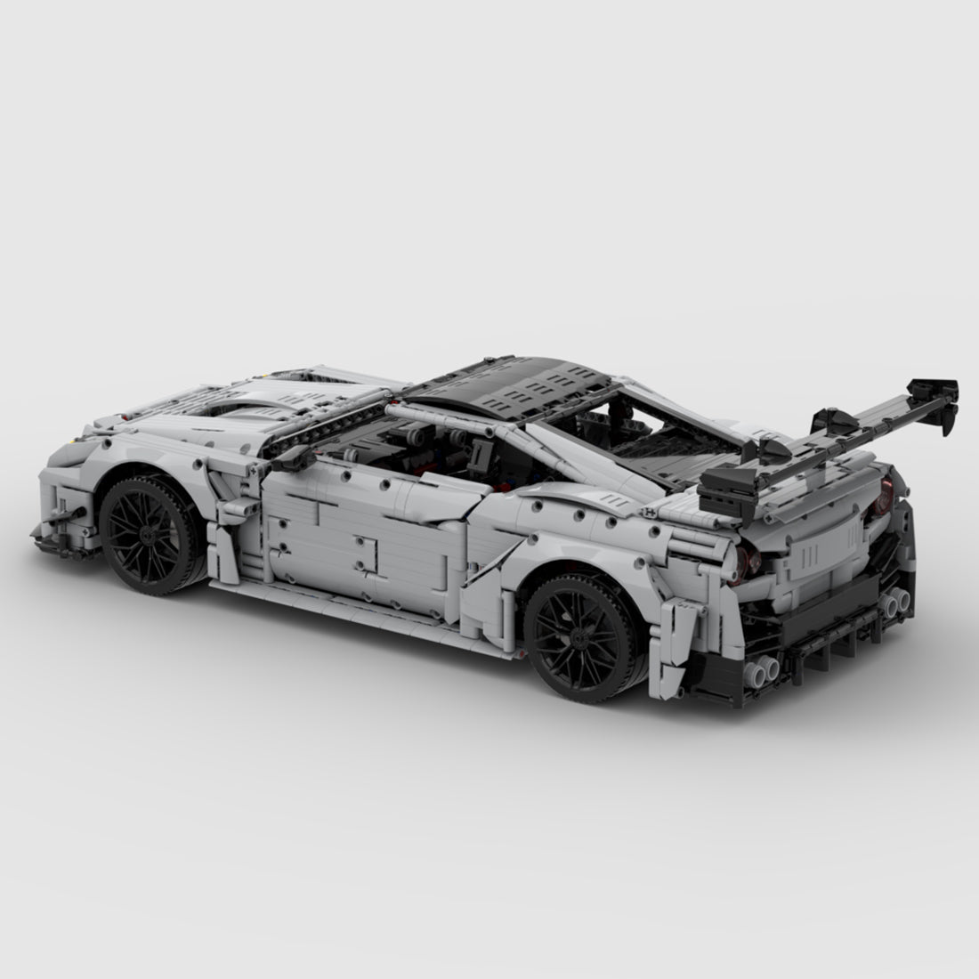 1/8 Scale Nissan GTR - R35 Sports Car Tech Building Blocks Set - LesDiy -