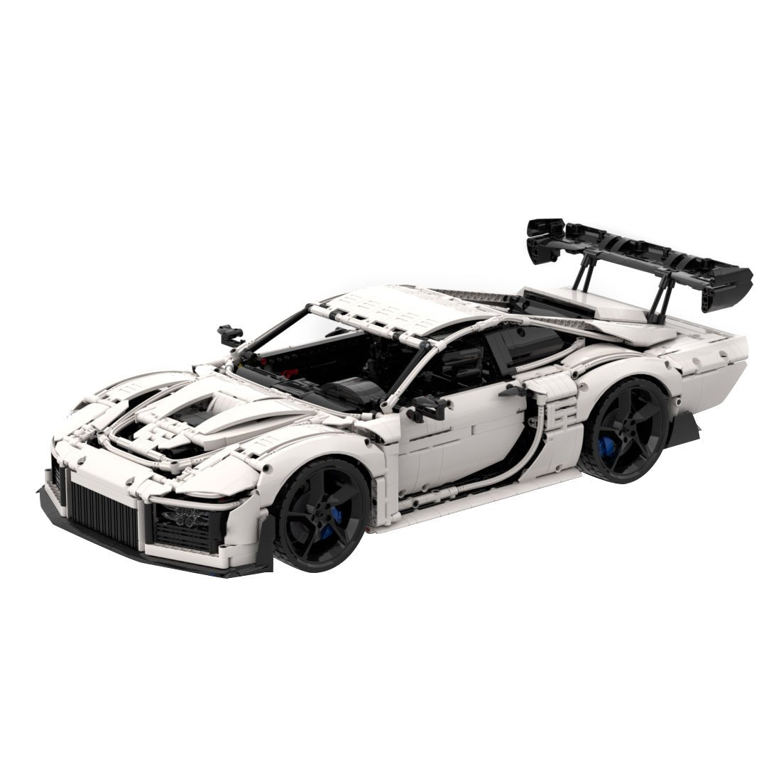 1/8 Scale Porsche 935 sports car Tech Building Blocks Set - LesDiy -