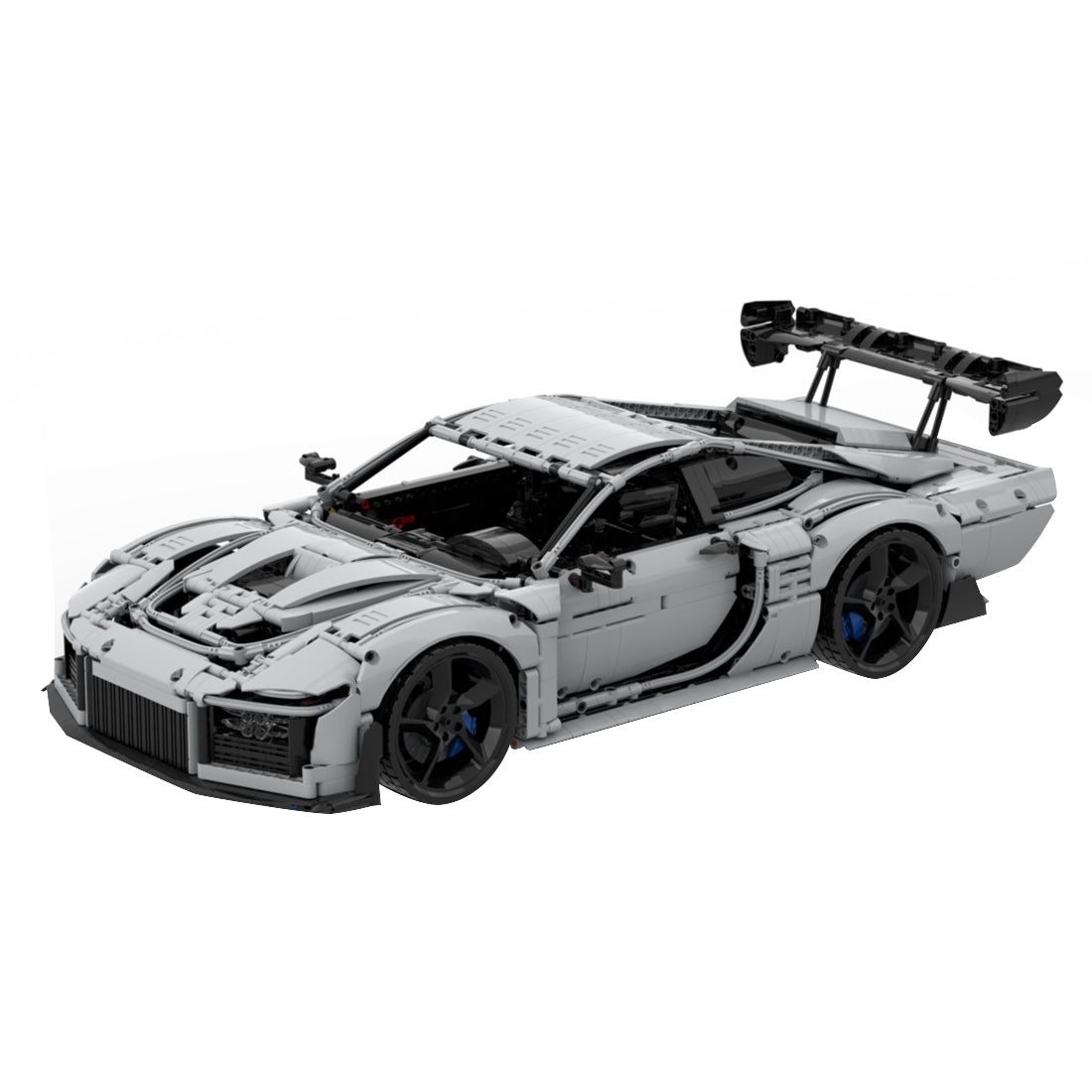 1/8 Scale Porsche 935 sports car Tech Building Blocks Set - LesDiy -