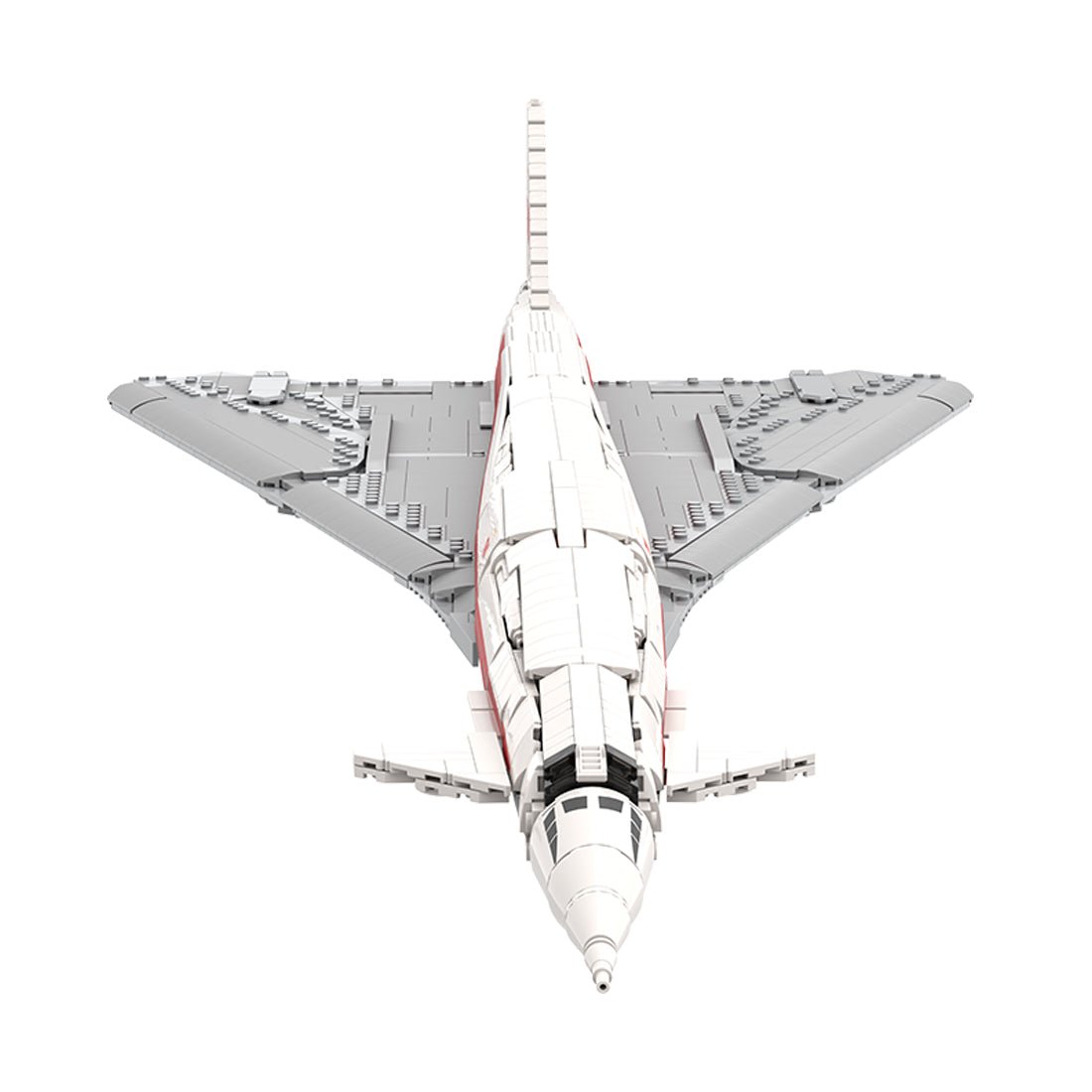1:80 Scale B2707-200 TWA Supersonic Passenger Aircraft Building Blocks-LesDiy-Building Blocks-