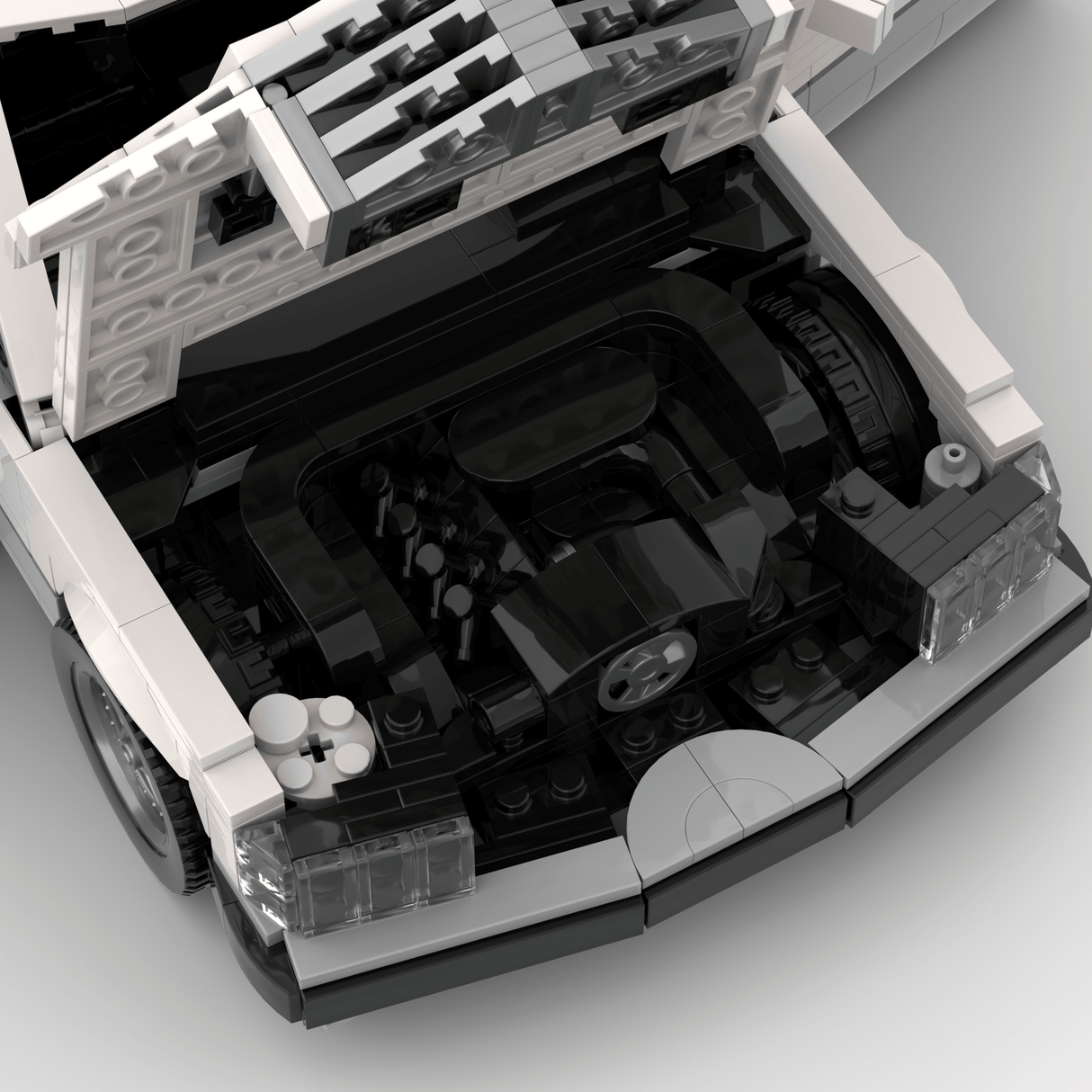 1980s German Grand Touring Coupe Building Blocks (Gobricks)-LesDiy-Building Blocks-1x building section (1x 1473 parts)